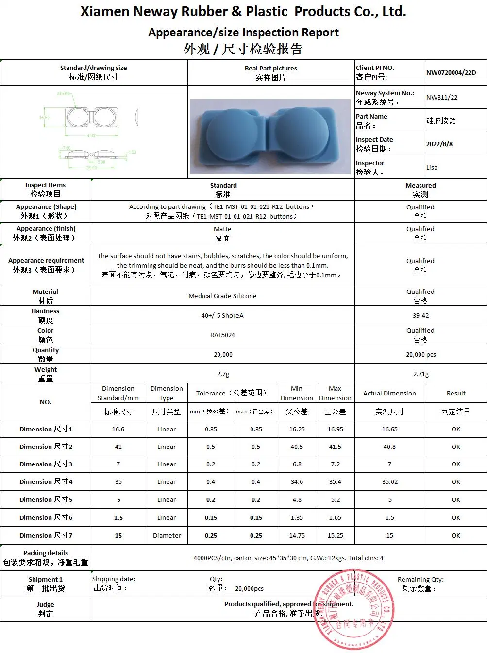 Customized High Quality Silicon Rubber CNC Manching Custom Rubber Sealing Silicone Parts